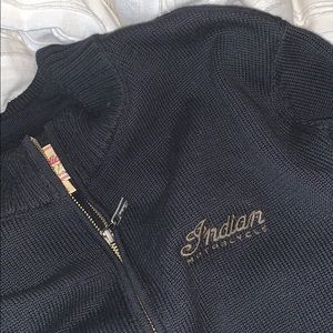 Indian Motorcycle  zip up sweater